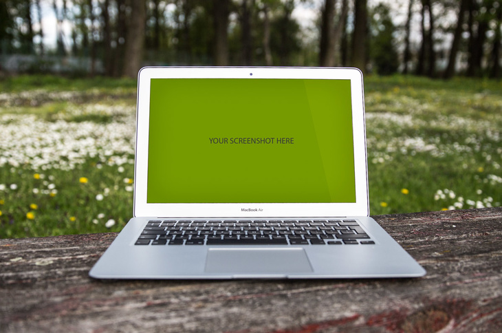 MacBook Air Mockup - Free PSD File