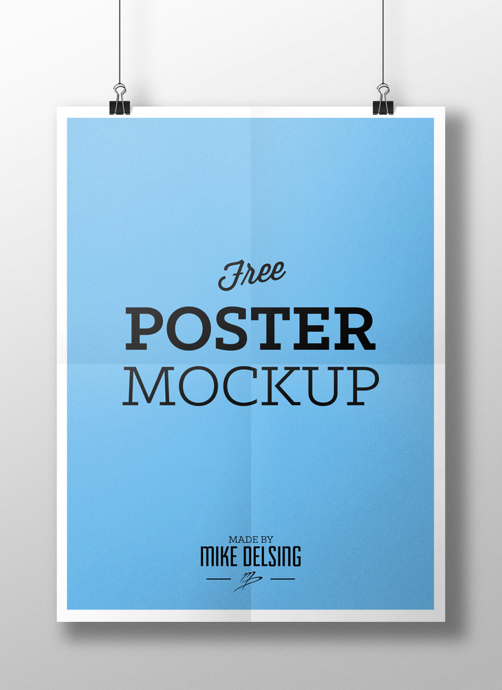 Free Poster Mockup PSD