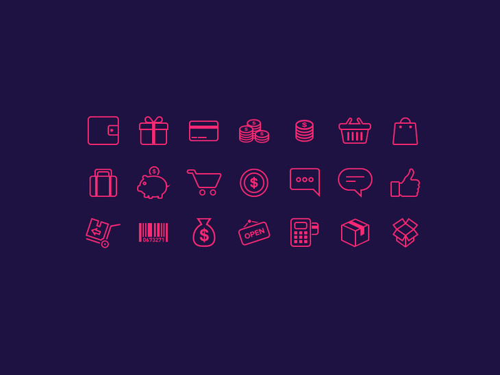 E-Commerce Outline Icons