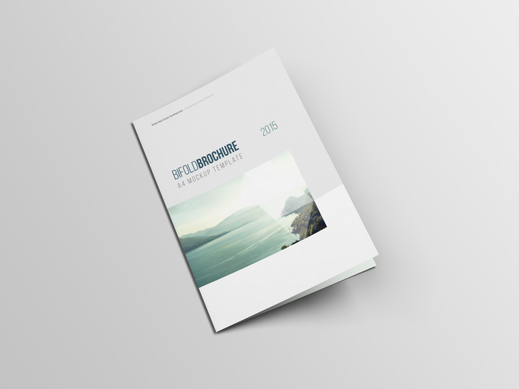 A4 Bifold Brochure Mockup Free Psd File