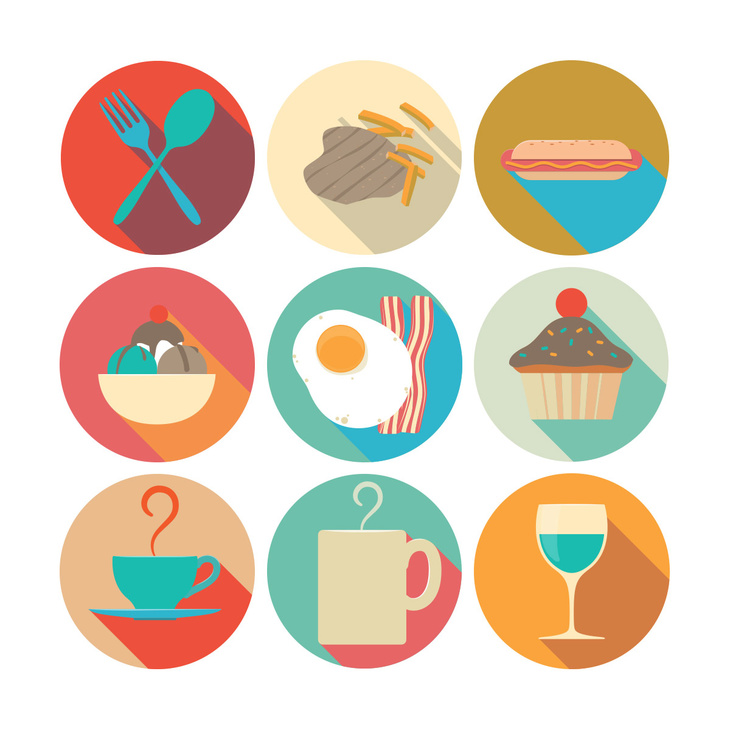 Pack of 9 Food Icons
