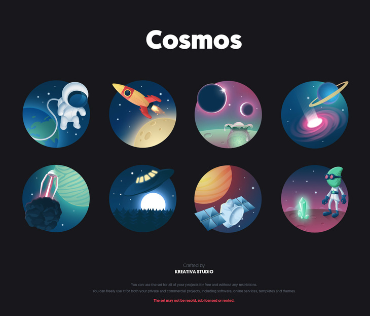 Free Cosmos Icon Set 
