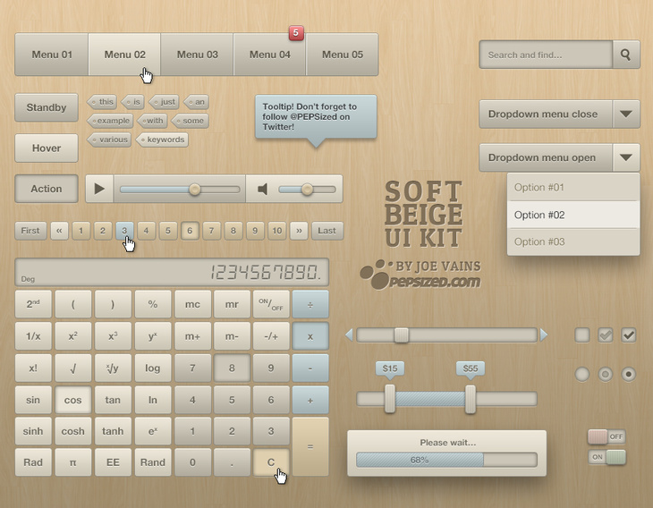 Soft Beige UI Kit