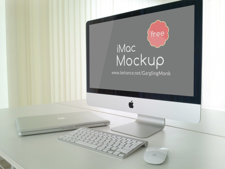 Download Free PSD iMac Mockup - Free PSD File