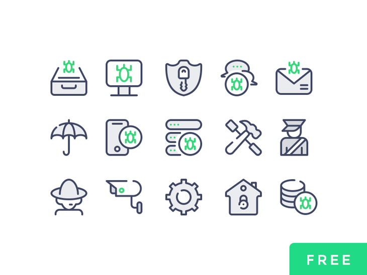 Cyber Security PSD Icons