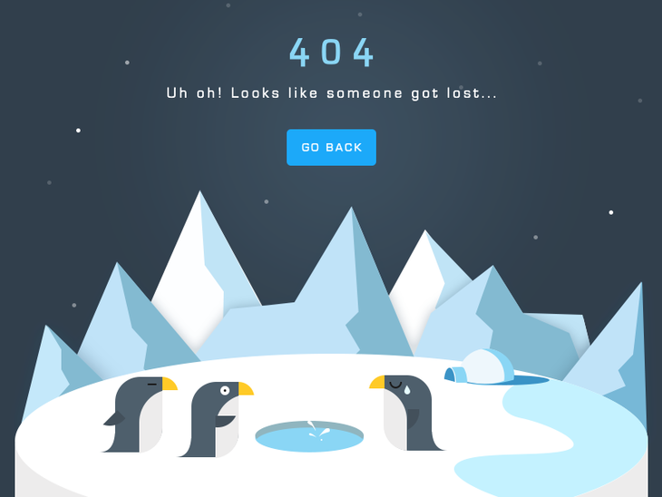 Arctic 404 Page