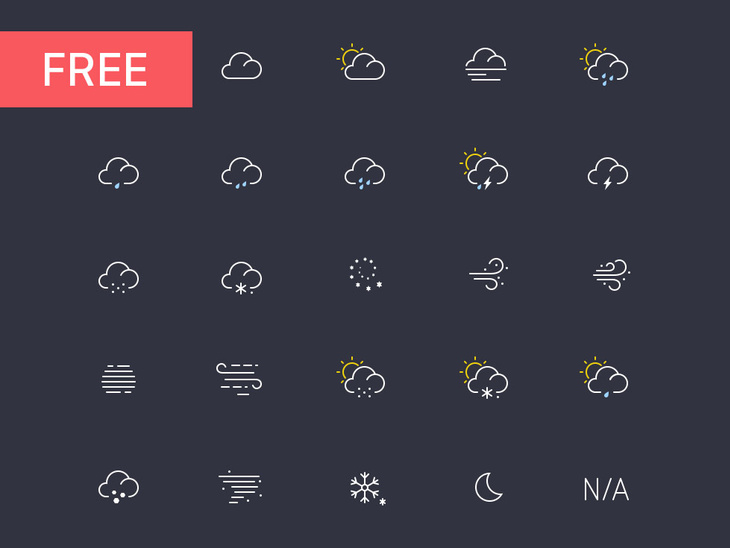 21 Weather Icons