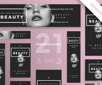 Your Skin Beauty Web Banners in all Sizes