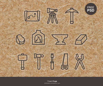 Forge Icons PSD
