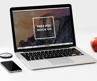 2 Free PSD Macbook Pro Mockup