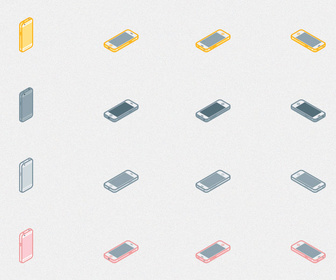 24 Isometric iPhone 6s Icons