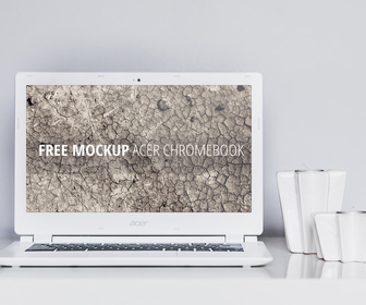 Laptop Mockup Free PSD 