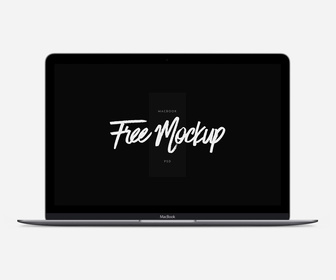 Free MacBook PSD Mockup