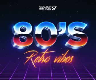 80's Style Text Eeffect